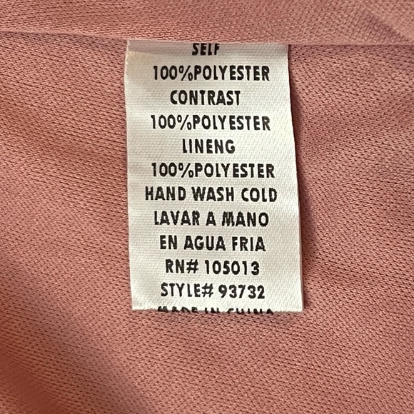 NWT Andree by Unit Ruffle Dress Size M Rose Chenille Swiss Dot Sexy Lined Belted - Picture 11 of 15